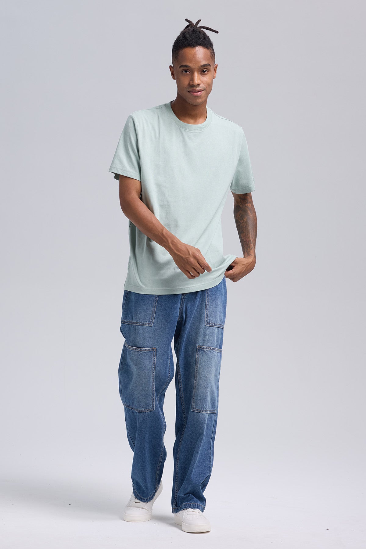 Polera Hombre Loose Fit Verde