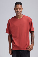 Polera Hombre Loose Fit Ocre