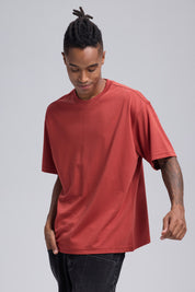 Polera Hombre Loose Fit Ocre