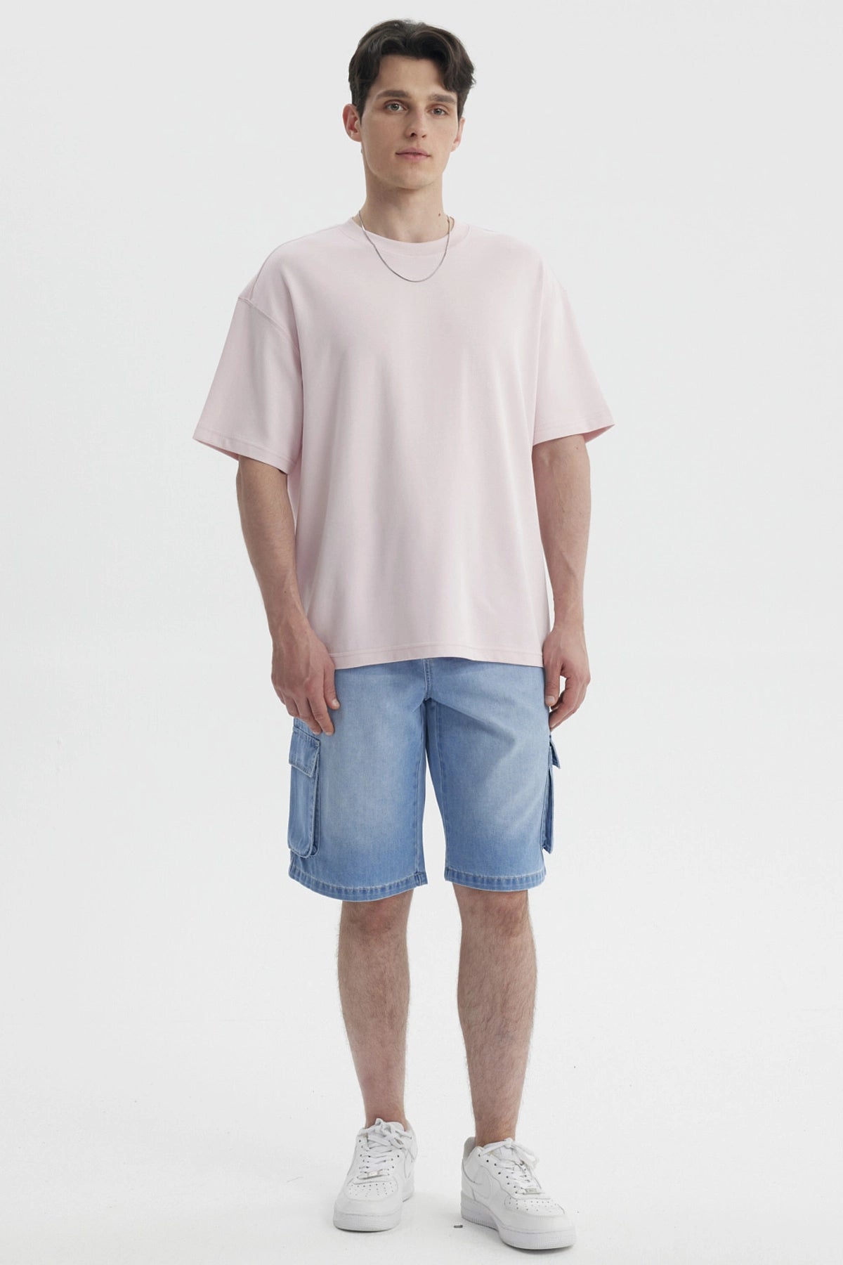 Polera Hombre Loose Fit Rosado