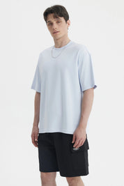 Polera Hombre Loose Fit Celeste Claro