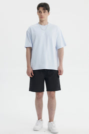 Polera Hombre Loose Fit Celeste Claro