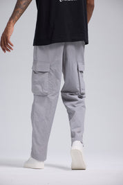 Pantalón Hombre Cargo Taslan Gris