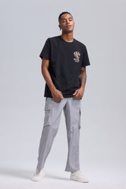 Pantalón Hombre Cargo Taslan Gris