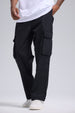 Pantalón Hombre Cargo Taslan Negro
