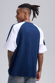 Polera Hombre Manga Contratono Azul Claro