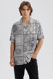Camisa Hombre Full Rapport Banda Gris