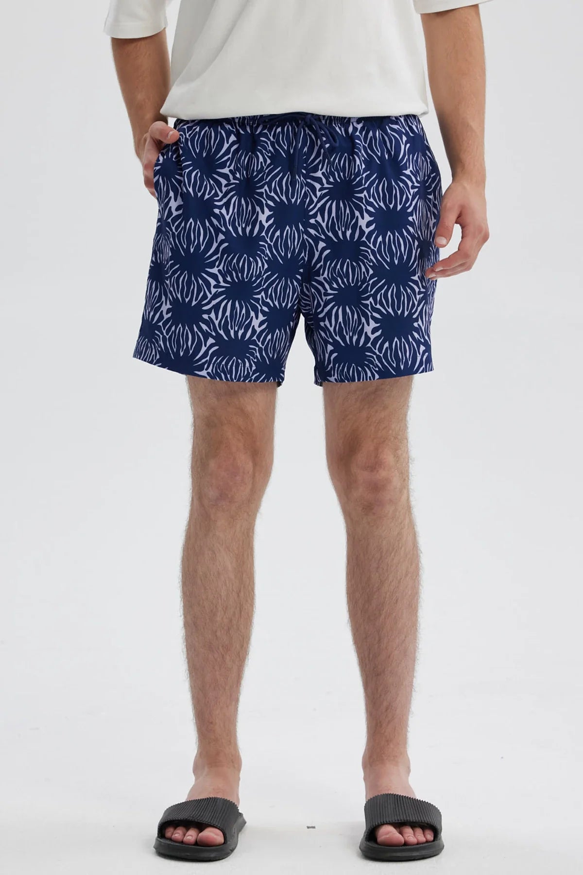 Short de Baño Hombre Full Print Azul