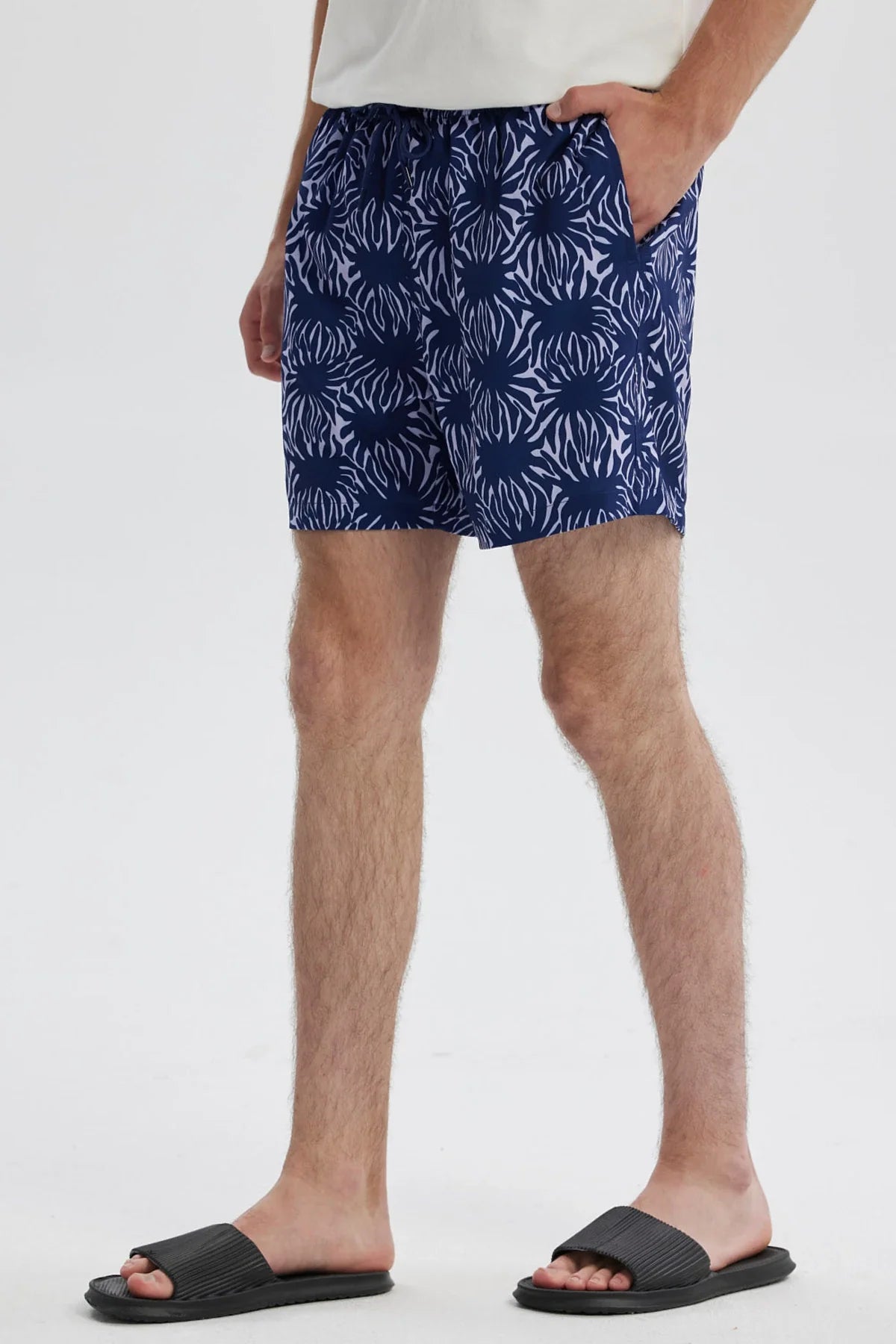 Short de Baño Hombre Full Print Azul