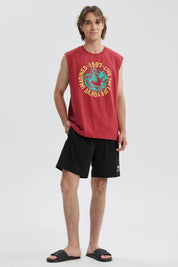 Short de baño hombre liso negro con cordón blanco y detalle gráfico en pierna