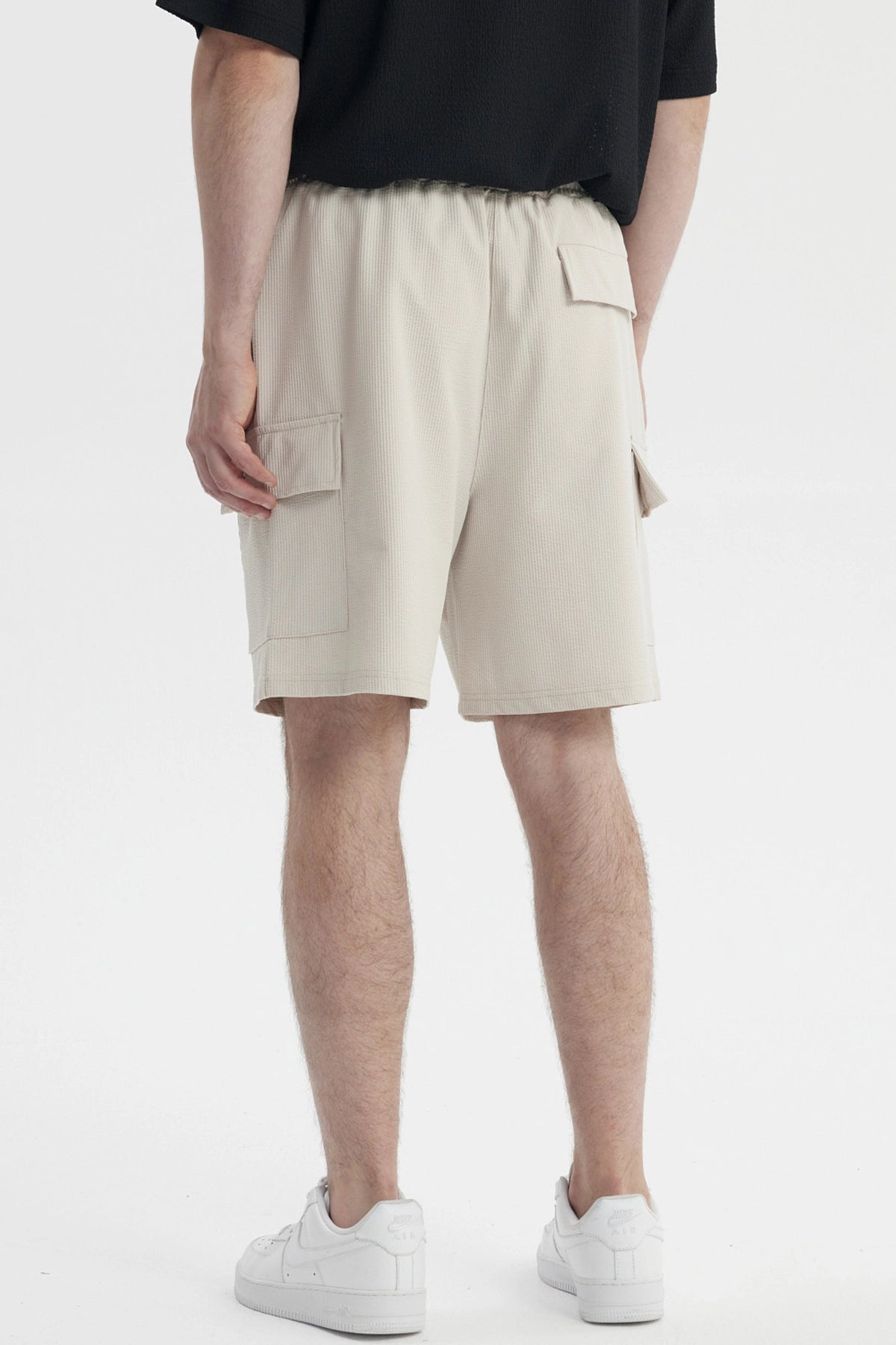 Bermuda Hombre Textura Beige