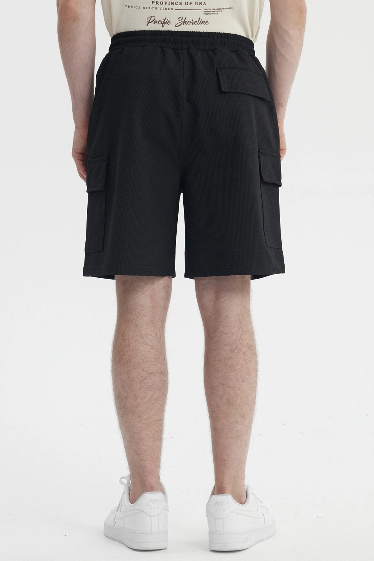 Bermuda Hombre Textura Negro