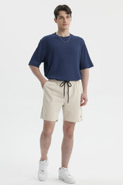 Bermuda Hombre Franela Rider Beige