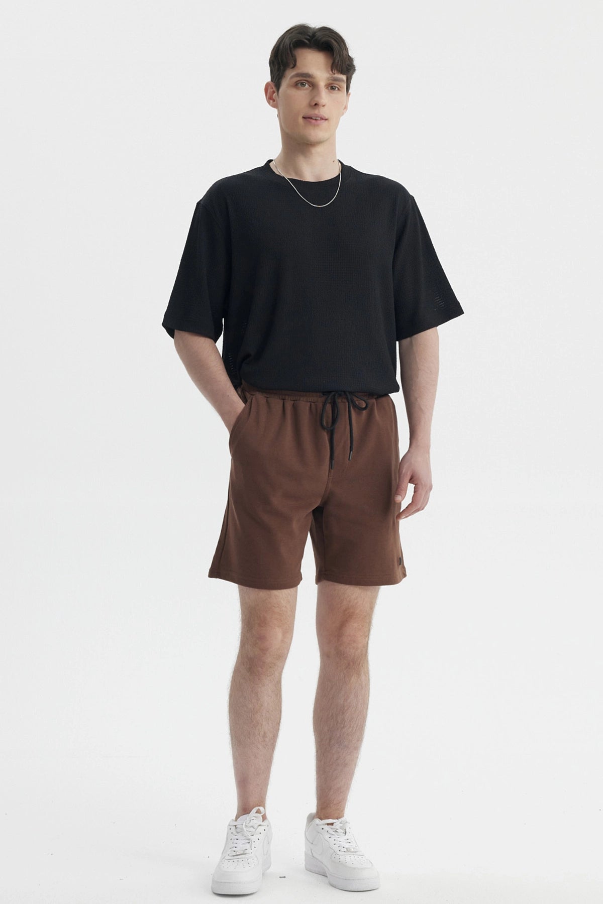 Bermuda Hombre Franela Rider Chocolate