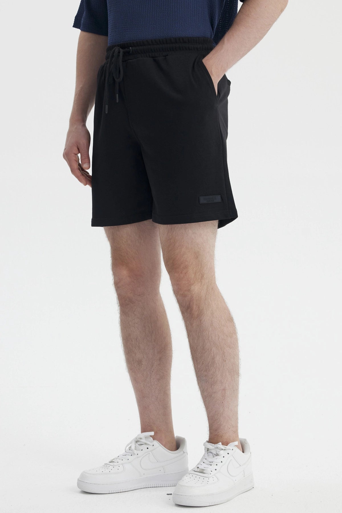 Bermuda Hombre Franela Rider Negro