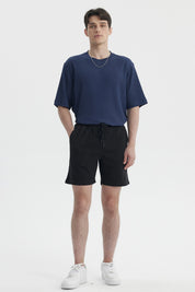 Bermuda Hombre Franela Rider Negro