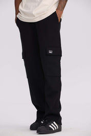 Pantalón Buzo Hombre Cargo Negro