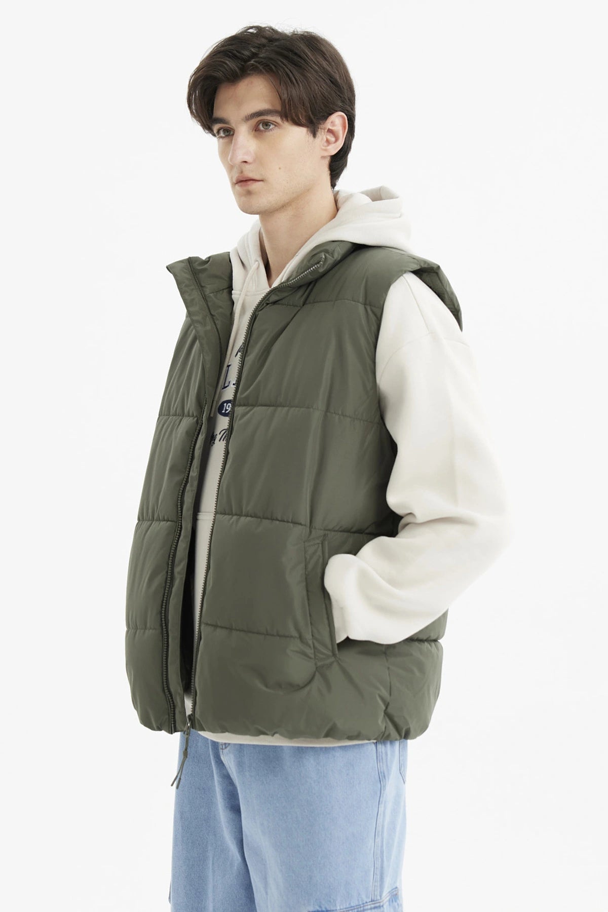Parka Hombre Puffa Lisa Verde Militar