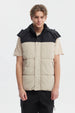 Parka Hombre Puffa Bicolor Beige