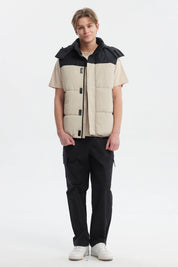 Parka Hombre Puffa Bicolor Beige