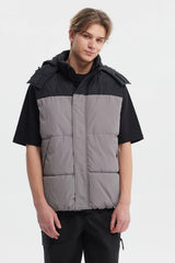 Parka Hombre Puffa Bicolor Negro