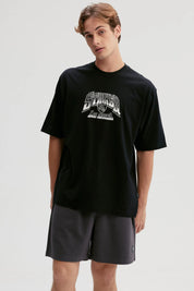 Polera Hombre Print Negro