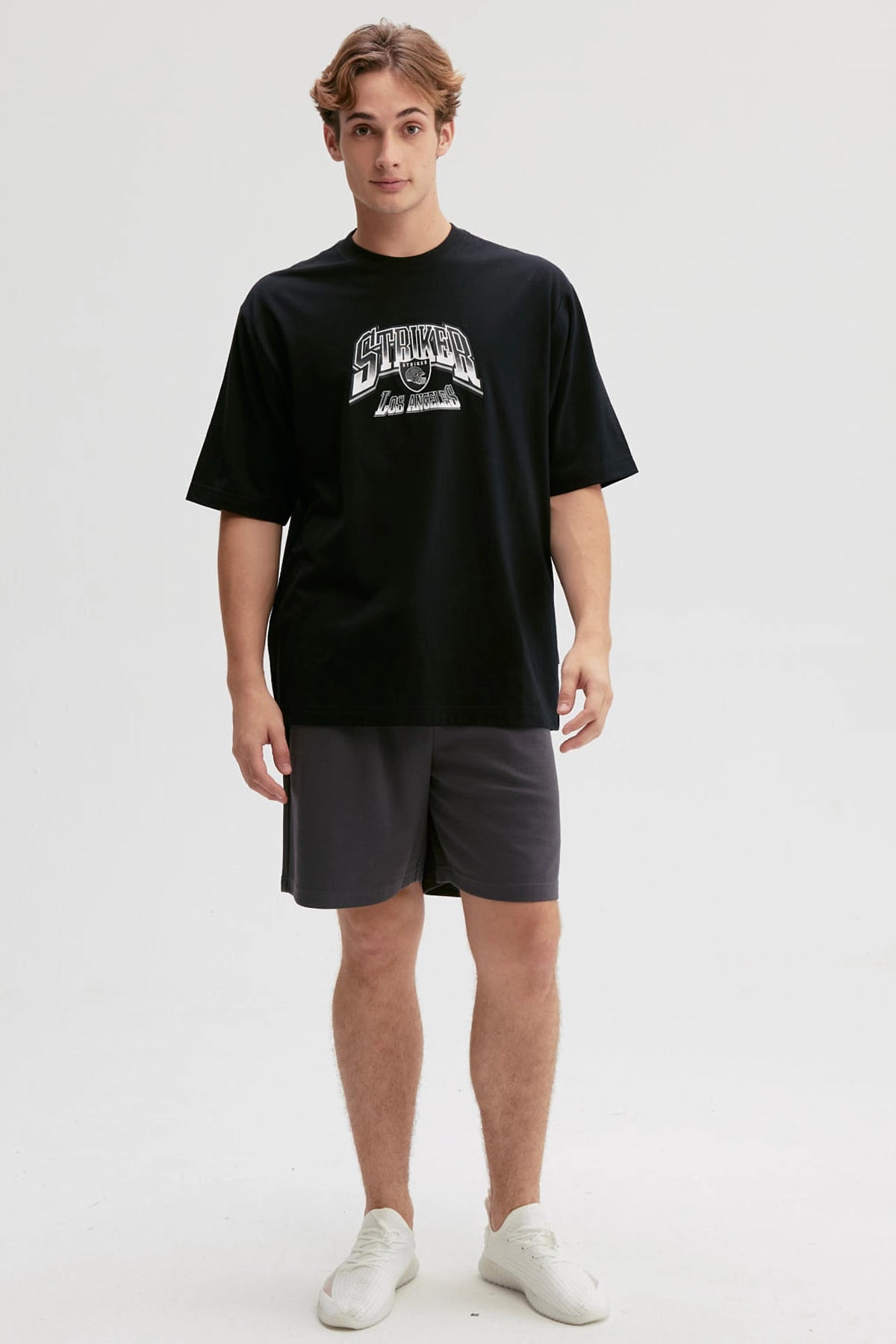 Polera Hombre Print Negro