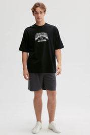 Polera Hombre Print Negro