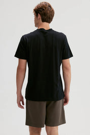 Polera Hombre Print Posicional Negro