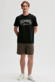 Polera Hombre Print Posicional Negro