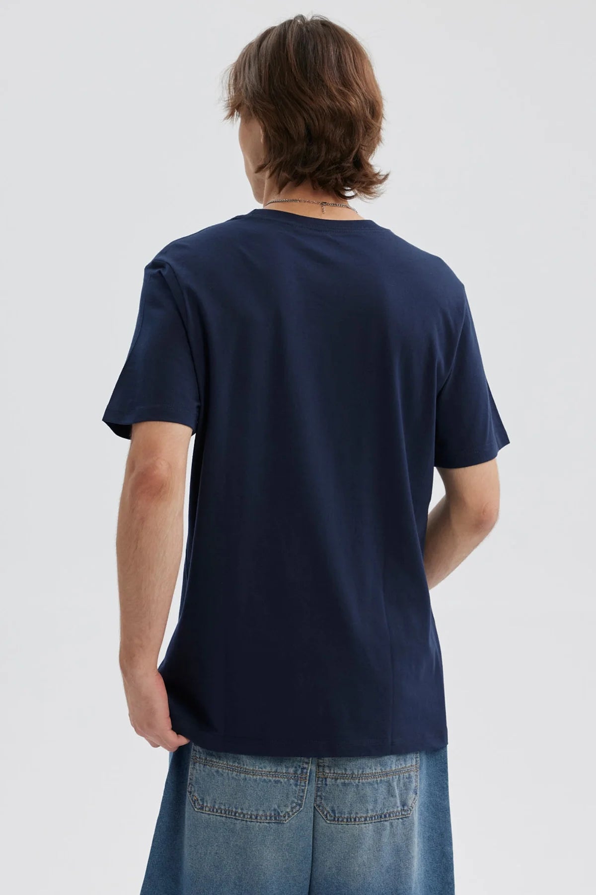 Polera Hombre Print Posicional Azul Oscuro