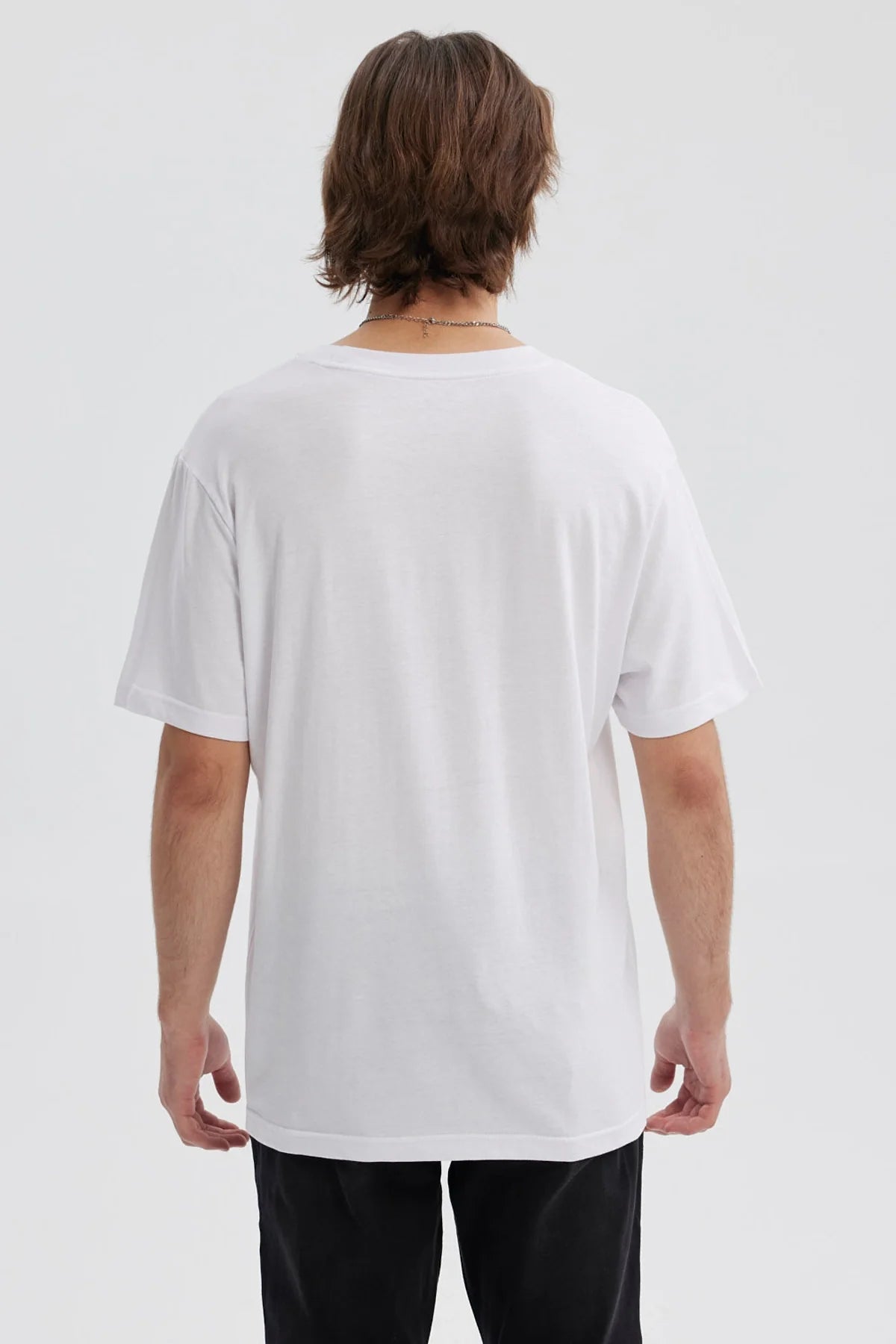 Polera Hombre Estampado Blanco