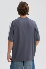 Polera Hombre Print Gris Oscuro