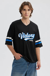 Polera Hombre Print Negro