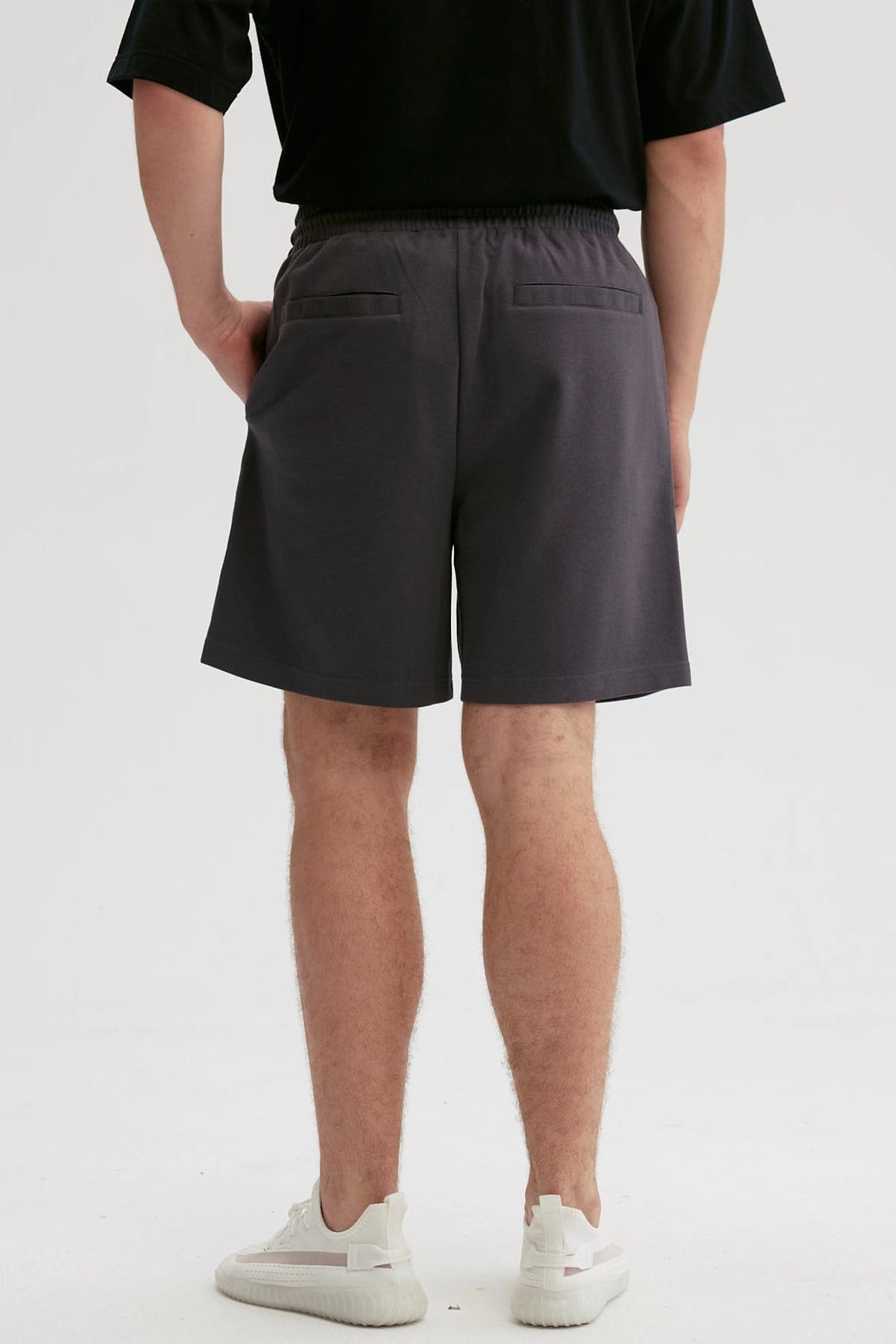 Bermuda Hombre Textura Con Bolsillo Marengo