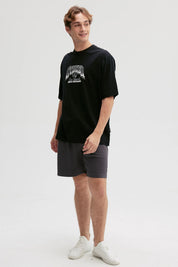 Bermuda Hombre Textura Con Bolsillo Marengo