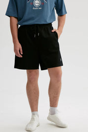 Bermuda Hombre Textura Con Bolsillo Negro