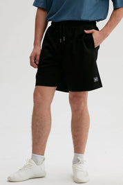 Bermuda Hombre Textura Con Bolsillo Negro