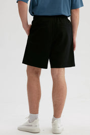 Bermuda Hombre Textura Con Bolsillo Negro