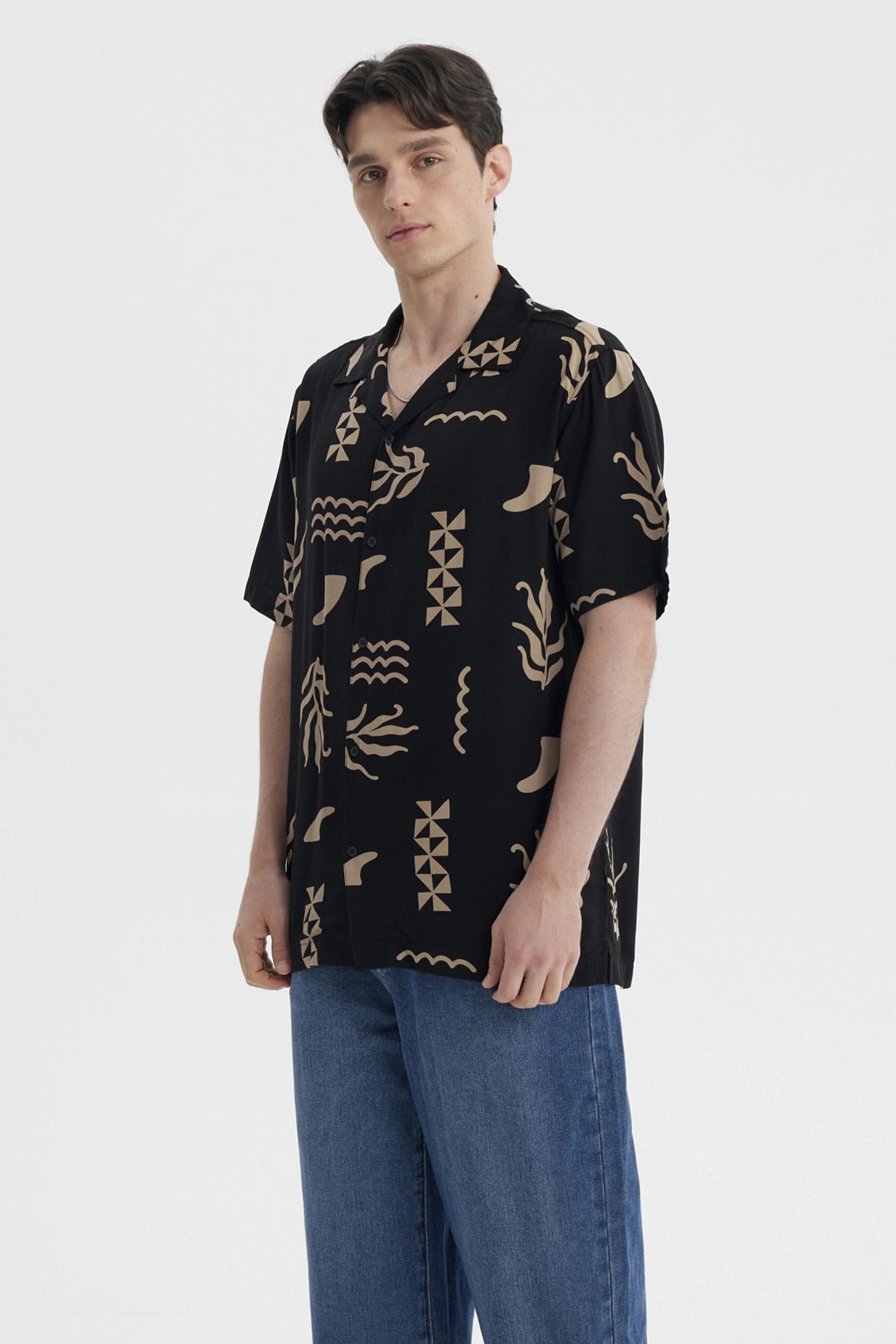 Camisa Hombre Rapport Negro