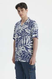 Camisa Hombre Full Rapport Azul Piedra