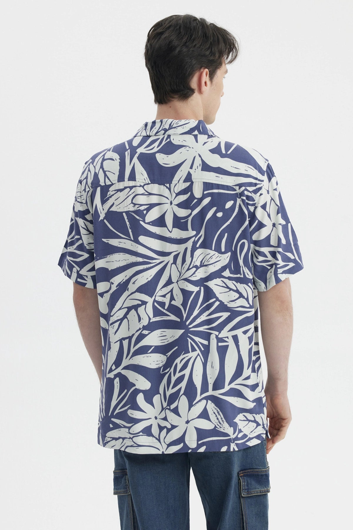 Camisa Hombre Full Rapport Azul Piedra