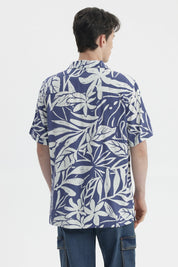 Camisa Hombre Full Rapport Azul Piedra