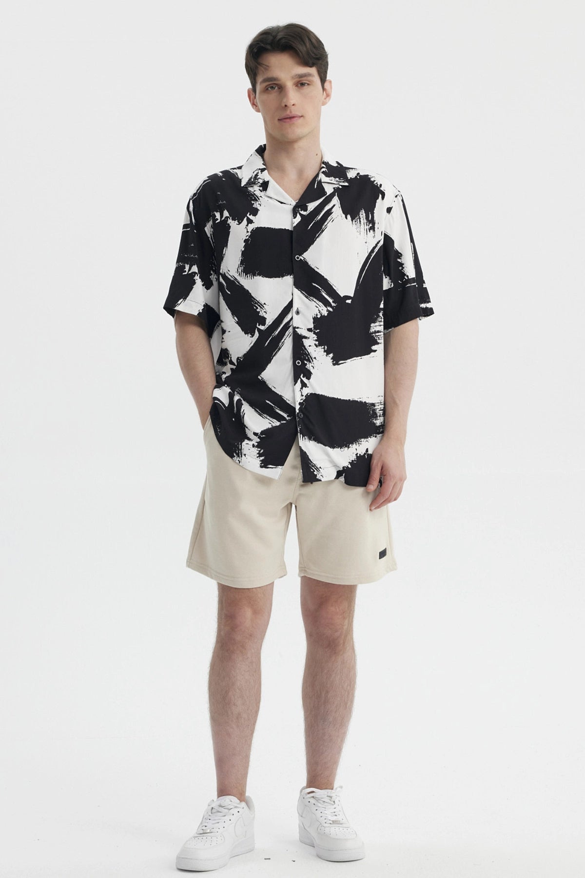 Camisa Hombre Rapport Negro