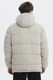Parka Hombre Básica Lisa Beige