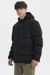 Parka Hombre Básica Lisa Negro