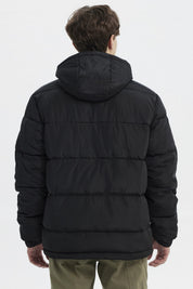 Parka Hombre Básica Lisa Negro
