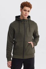 Polerón PL Hombre Hoodie Verde Militar