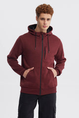 Polerón PL Hombre Hoodie Burdeo
