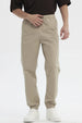 Pantalón Hombre Jogger Twill Beige Oscuro